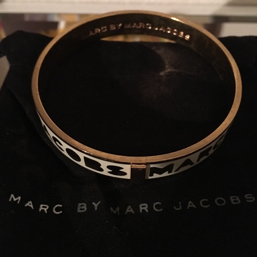 Marc and Marc Jacobs (White and Gold) Bangle
